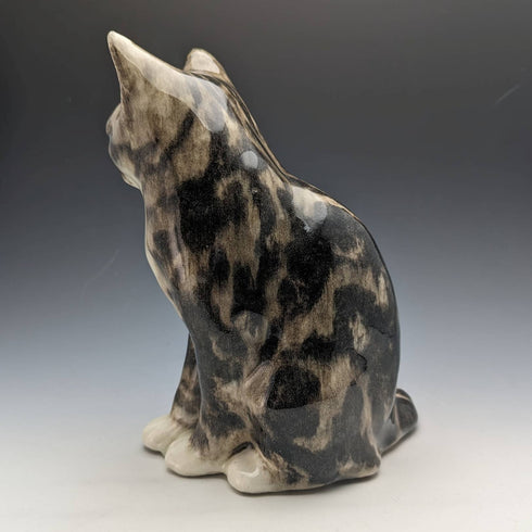 British Winstan Ray Kensington Cat Pheasant Pottery Figurine (Size 4)